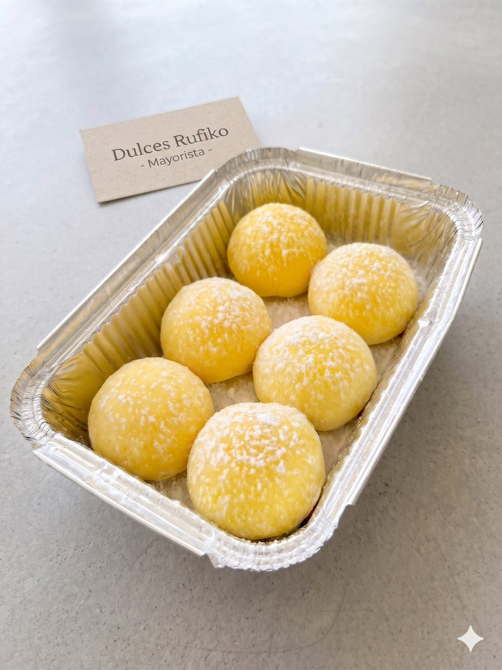Bandeja Mochi Cheeeecake de maracuyá (Precio IVA incluído)